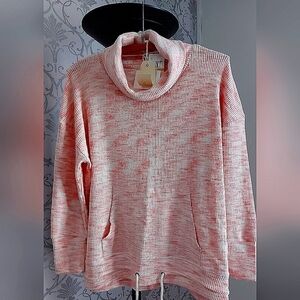 Cozy Cottagecore Greige Long Sleeve Marled Top Rustic Charm Earthy Minimalism